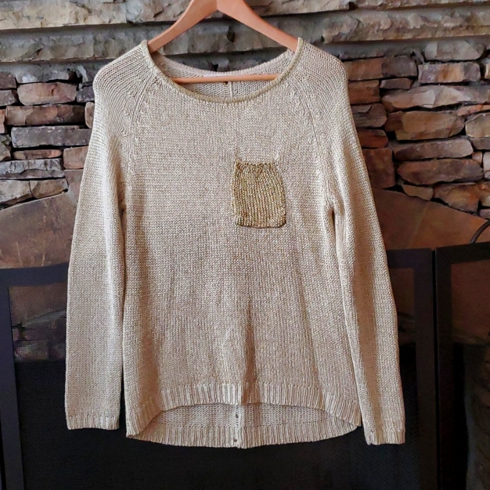 36 point 5 Gold knit sweater